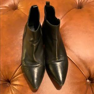 Marc Fisher black ankle bootie